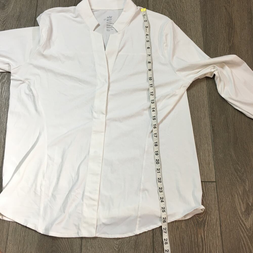 Aday Something Borrowed Slim White Button Down Sh… - image 6